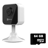 Mini Camara Ezviz Wifi Interior H1c 2mp Audio 2.8 Mm + 64gb