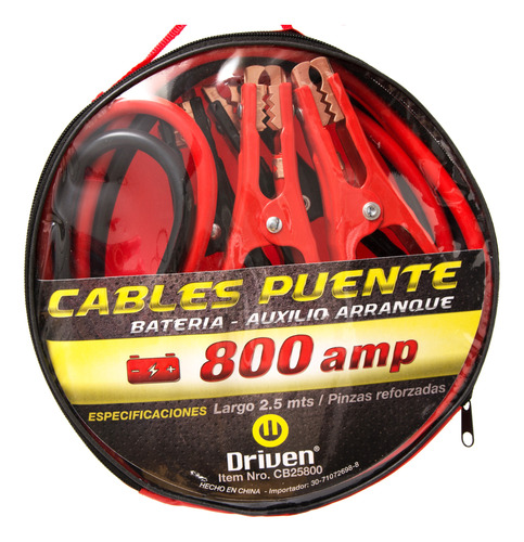 Cables De Arranque 800 Amp Puente Pinzas Reforzadas Y Bolso