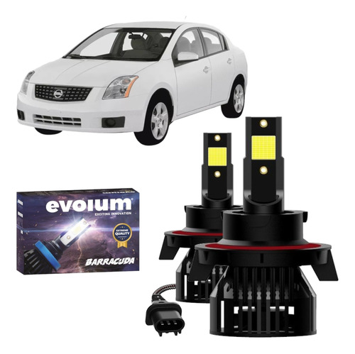 Focos Led H13 Nissan Sentra 2007-12 B16 Alta Y Baja 11000lm