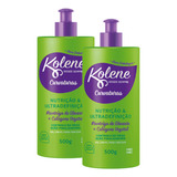 Kit Com 2 Gel Creme Para Pentear Kolene Curvaturas 500ml