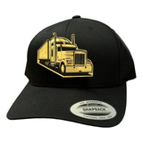 Gorra Curva Trailero Truck Placa Gold Yupoong Original