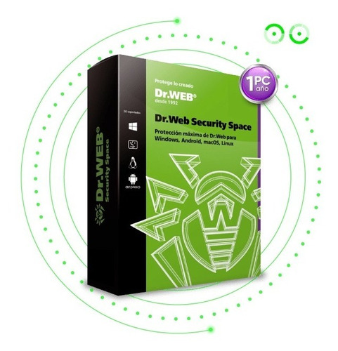 Antivirus Dr.web Security Space Hogar 1pc/1año Antimalware