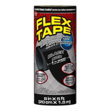 Cinta Impermeable Flex Tape De Goma 8 Pulgadas X 5 Pies Negr