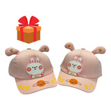 Gorra Para Niña, Diseño De Conejo 3-6 Años Calidad Premium  