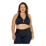 Top Fitness Ginastica Nadador Bojo Feminino Plus Size 