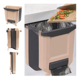 Cesto De Basura Plegable Bote Colgable Para Cocina 10l