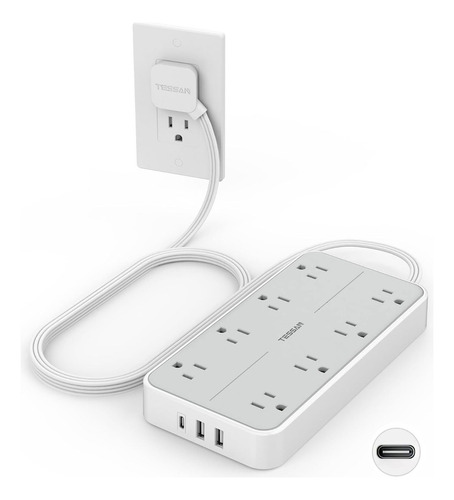 Regleta De Alimentación Usb C, Estación De Carga Montable En