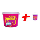 Kit Slime Gelelé  Massinha 01 Grande 1,5kg + 01 Balde 152g