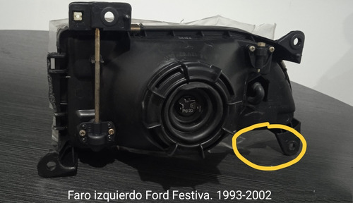 Faro Izquierdo Ford Festiva 1993-2002. Original. Con Detalle Foto 3