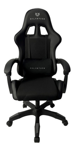 Silla De Escritorio Balam Rush Power Rush V2 Br-934534 Gamer Ergonómica  Negra Con Tapizado De Cuero Sintético Y Tela