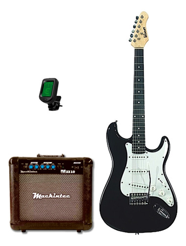 Guitarra Winner Wgs Bk Kit Com Amp E Afinador