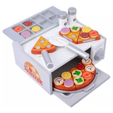 Horno Para Pizza Juguete Niños De Madera Juego Didactico