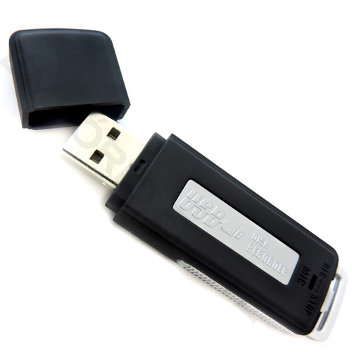 Audio Espiao Mini Gravador De Voz - Pen Drive Espião 8gb Ba1