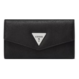 Cartera Guess Para Dama Sf860151 Lathan Clutch Negro Casual