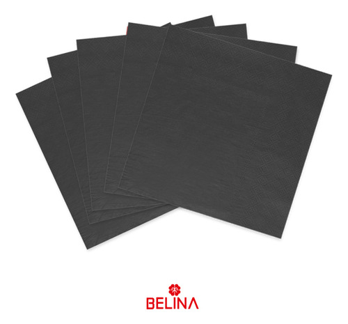 Servilletas De Papel Negras 16pcs 33x33cm