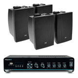 Kit Amplificador Slim 2000 G5 + 4 Caixas C321 Jbl Preto