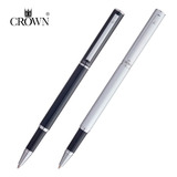 Caneta Crown Soft Rollerball Ex21004 - Escolha A Cor Cor Da Tinta Azul Cor Do Exterior Cromada