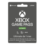 Tarjeta Xbox Game Pass Ultimate 1 Mes Código Digital