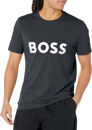 Playera Boss Men's Big Logo Casual Negro Mod 50488793325s