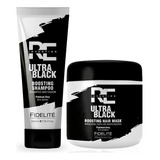 Fidelite Shampoo + Mascara Ultra Black Matizador Gris Plata