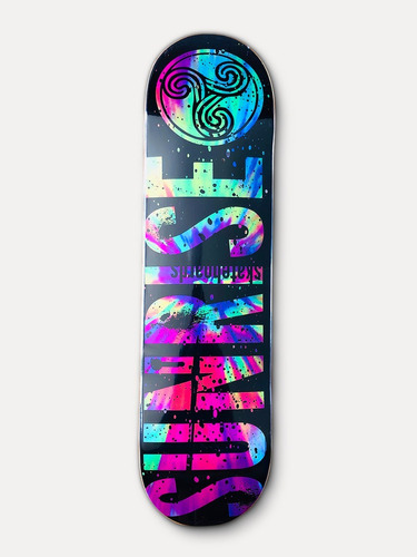 Tabla Skate Sunrise 8.2 Tiedye + Lija Jigsaw | Laminates