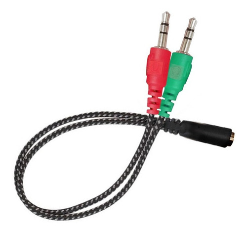 Adaptador Manos Libres A Pc Miniplug Audio 3.5mm Gamer