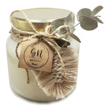 Velas Natural De Soja 100% Frasco Grande Aromática Souvenir 