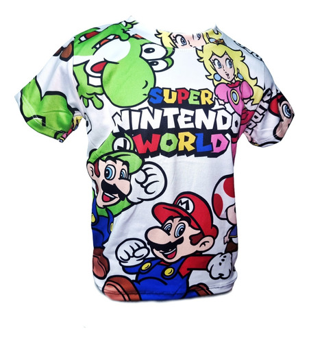 Playera Niño Super Mario Bros Calidad Premium