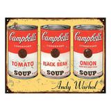 Chapa Publicidades Antiguas Arte Warhol Campbell's Soup L831