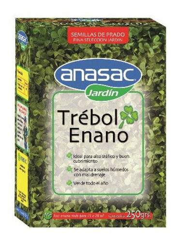 Semillas De Pasto Prado Trebol Enano 250 Grs