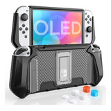 Case Capa Proteção Tpu Grip Ergonômico Joycon Switch Oled!