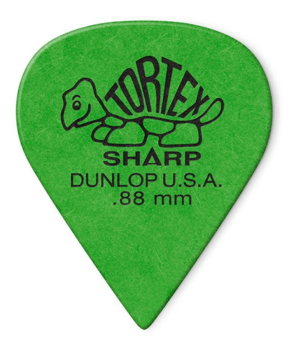 10 Palhetas Jim Dunlop Tortex Sharp 0.88mm