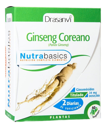 Ginseng Coreano 60 Cap Libre De Gluten 500mg. / Agronewen Sabor Propio