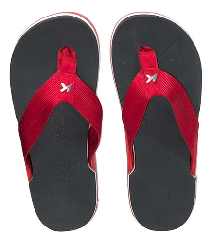 Chinelo Kenner Nk6 Pro Dfz-07 - Preto/vermelho