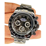 Relogio Masculino Rolex Daytona Preto Com Preto Bisel Preto