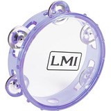 Pandereta Transparente Lmi Con Cabeza Morada 15cm