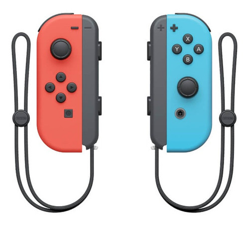 Nintendo Switch Joy-con Rojo Neón Y Azul Neón Pixeles