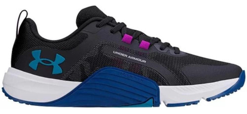 Tenis Under Armour Tribase Reps Preto Turquesa