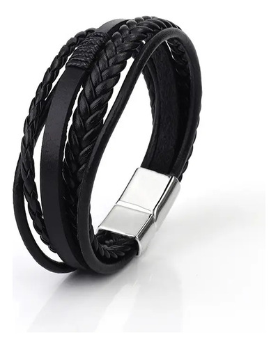 Pulsera Hombre Multipulsera Con Iman De Cierre Magnético