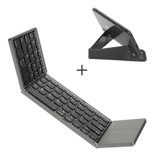 Teclado Plegable Con Panel Táctil, Teclado Portátil Ikos Tri