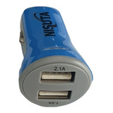 Nisuta Cargador 12v 24v A 2 Usb Azul Ns-ad12us2e