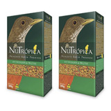 Kit 2 Unidades Nutrópica Ração Para Sabiá/pássaro Preto 300g