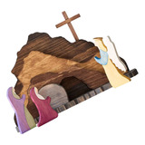 Páscoa Com Decorações De Cena, Cena De Ressurreição Cruzada