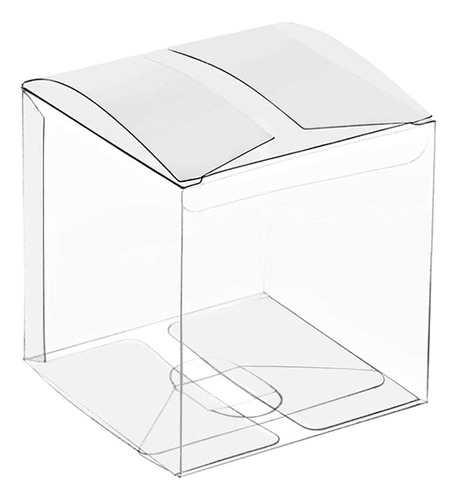 Boo 50 Cajas De Plástico Transparente Para Regalos, Caja De