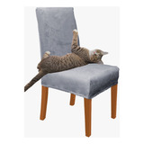 Capa De Cadeira, Tecido Importado  Ante Gato  Kit 6 Peças 