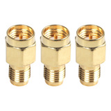 Adaptador Coaxial Rf Hembra Rp-sma, 3 Conectores Macho Sma,