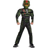 Halo Wars  Jerome Classic Muscle Costume, Verde, Median...