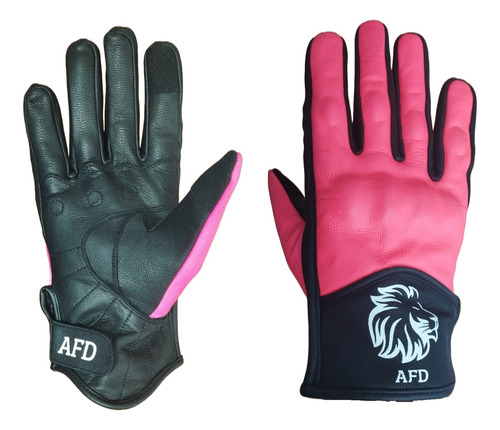 Guantes Afd Moto Piel Protecciones Impermeables Premium