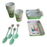 Kit Decoracion   Unicornio Pestañas 24inv. Leer Descripcion