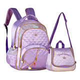 Mochila De Costas Infantil Sweet Queen Princesa Clio Lilás